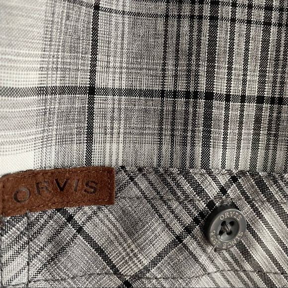 Orvis Mens Shirt Sz L Button Up Short Sleeve Tech Shirt Lightweight - Picture 6 of 7